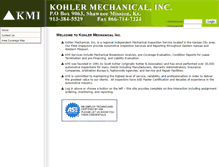 Tablet Screenshot of kohler-mechanical.com